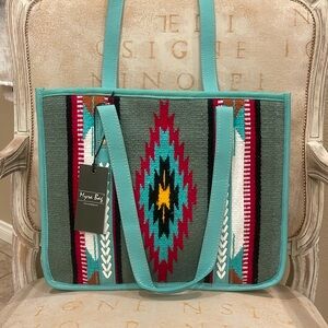 MYRA-QUESTA MESA CONCEALED-CARRY BAG IN TURQUOISE